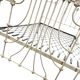 Vintage French cast iron bed: headboard and footboard frame