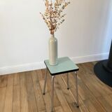 Green stool in formica 70s