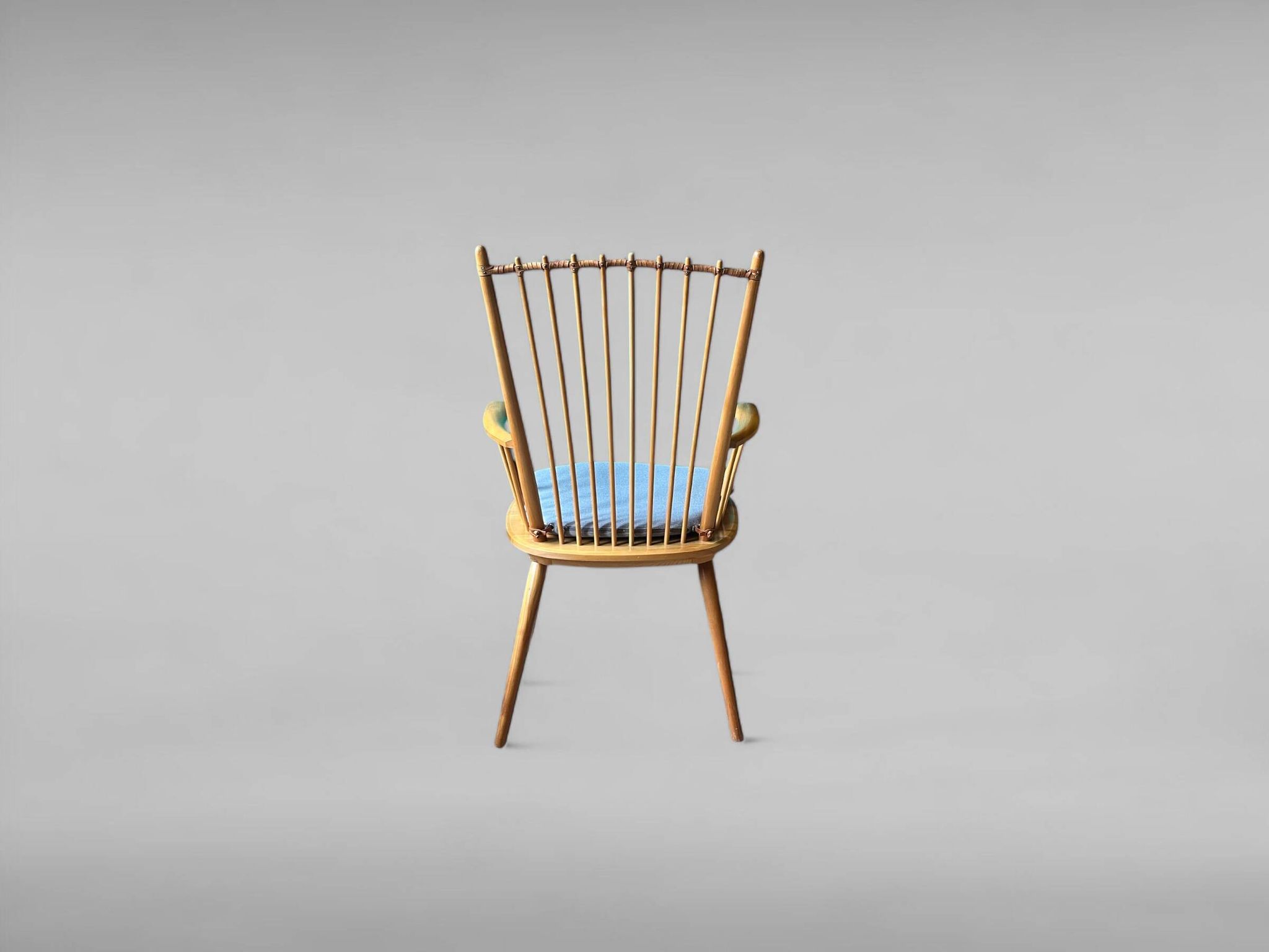 Chaise à dossier haut par Albert Haberer pour Hermann Fleiner