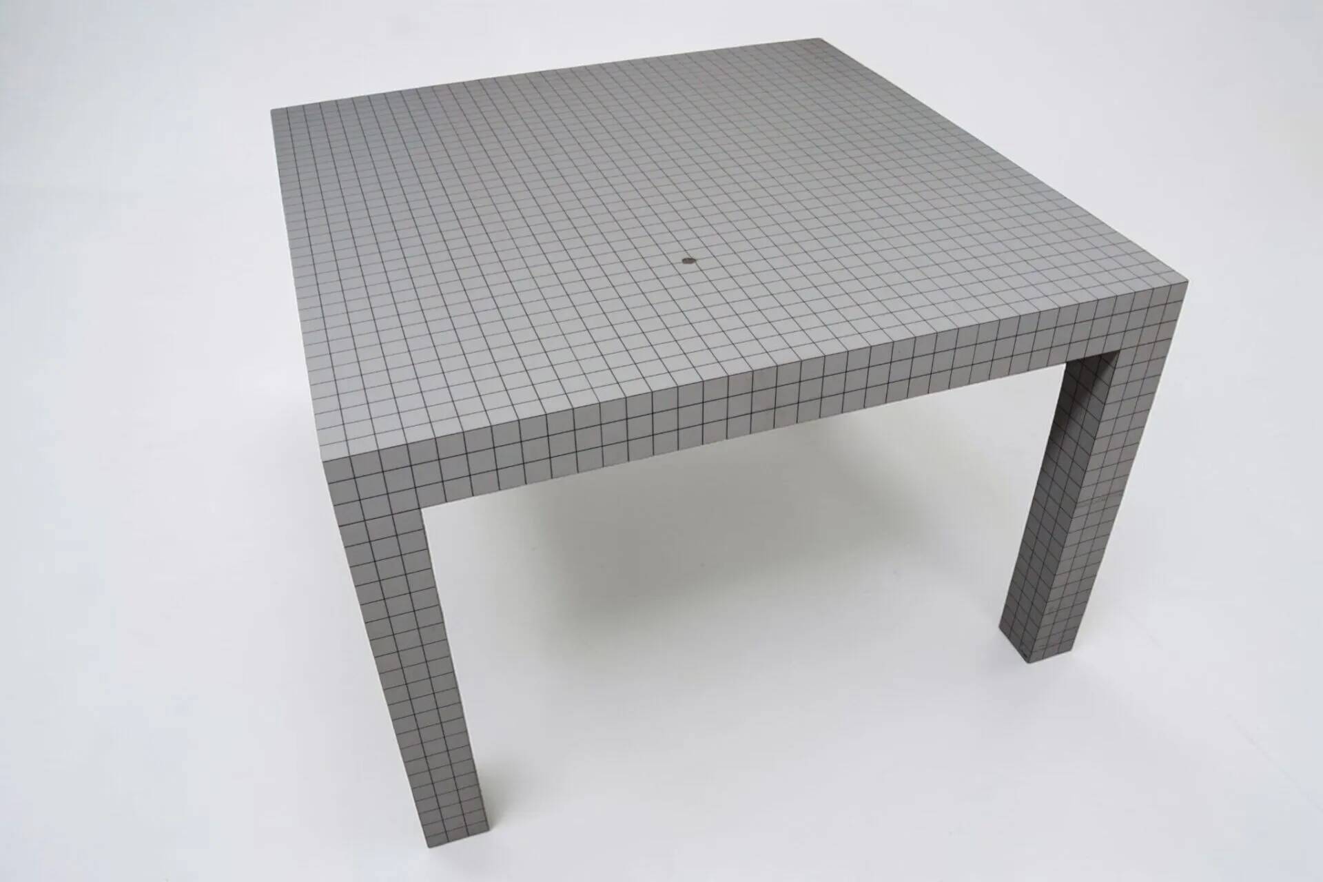 Table "Quaderna" (111x111) - Superstudio for Zanotta - Original edition