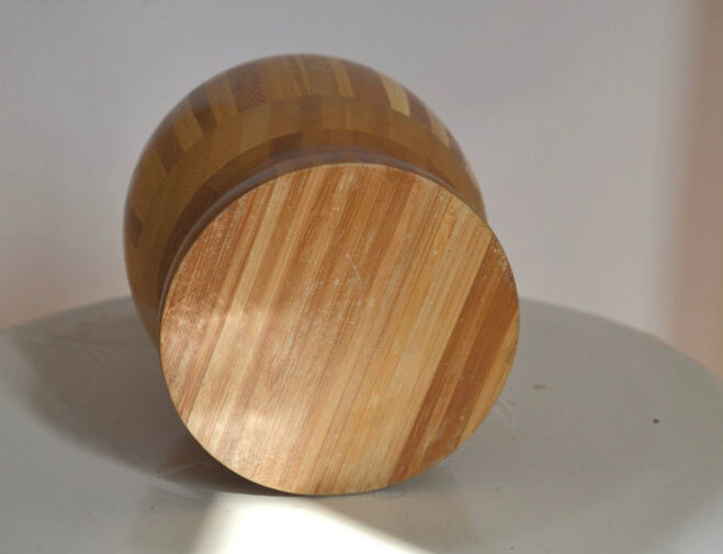 Set of two Scandinavian wooden pot covers