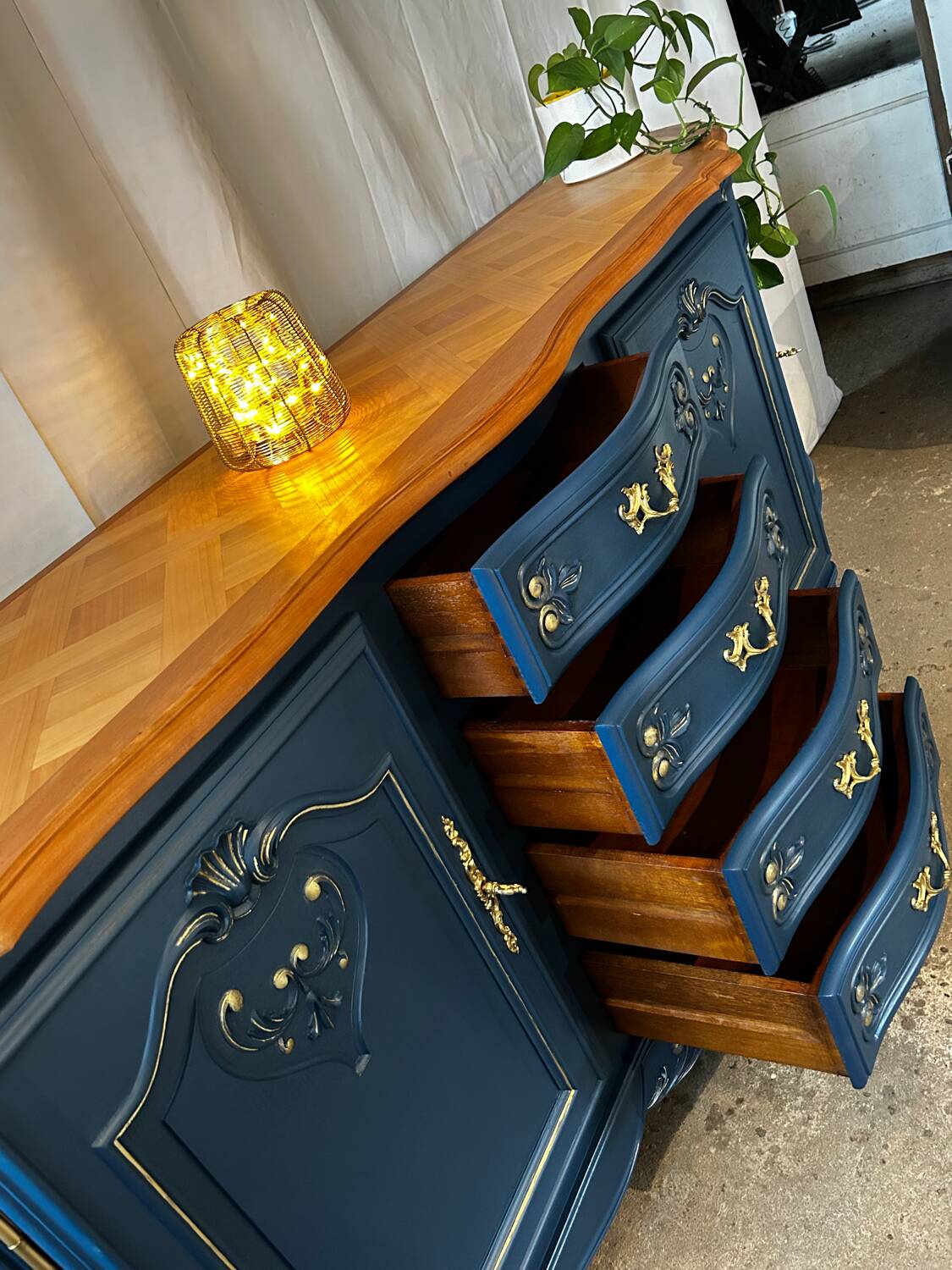 Regency cherry sideboard