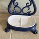 Enamelled cast iron umbrella stand from the early 20th century.