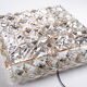 Large gold-plated & crystal glass flush mount light from kinkeldey, 1970s