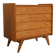 Vintage 1960s commode with tapered legs.