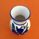 Ceramic vase with floral decoration