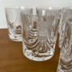 Set of 6 crystal whisky glasses