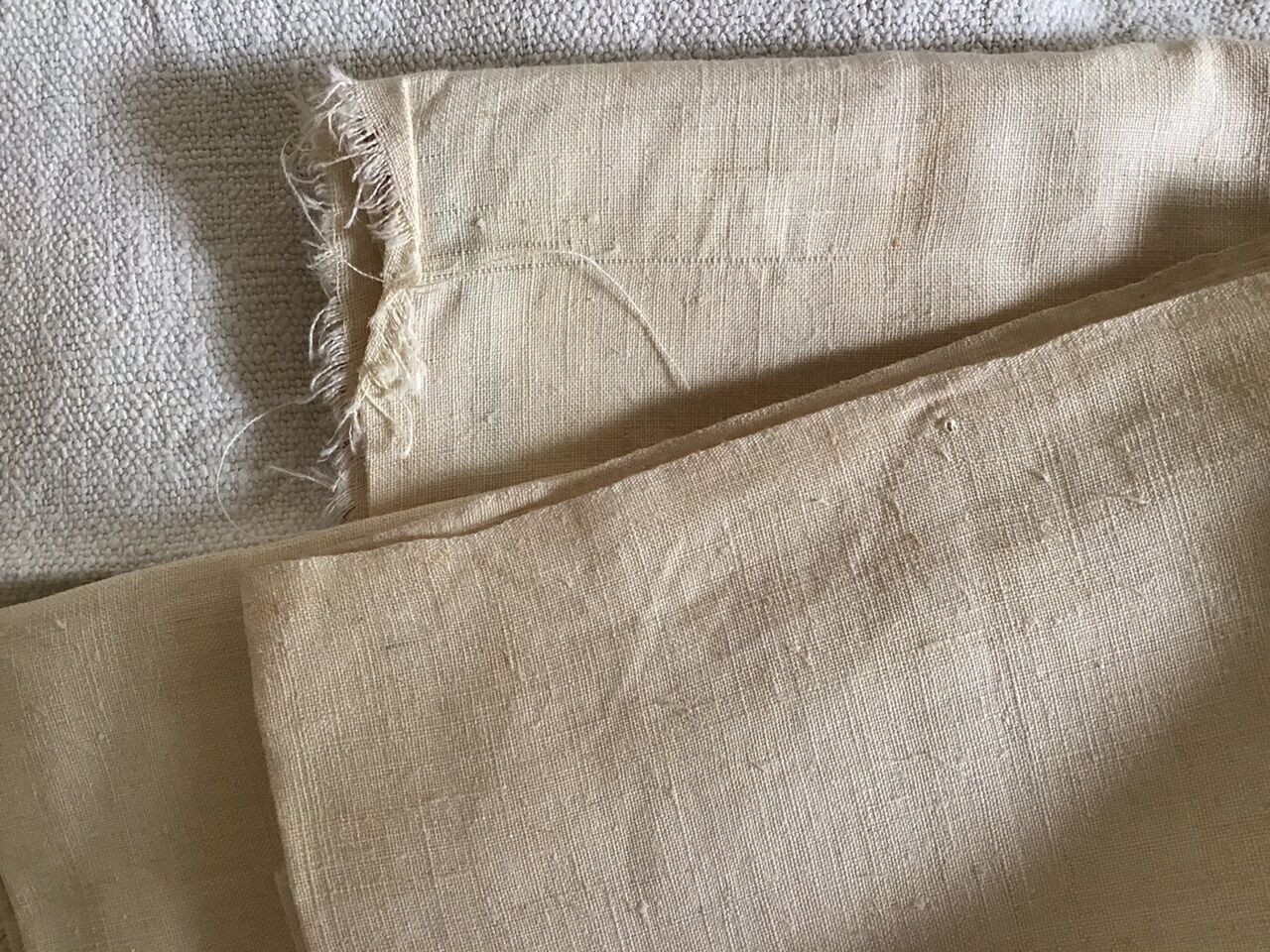 Vintage lining for tablecloth