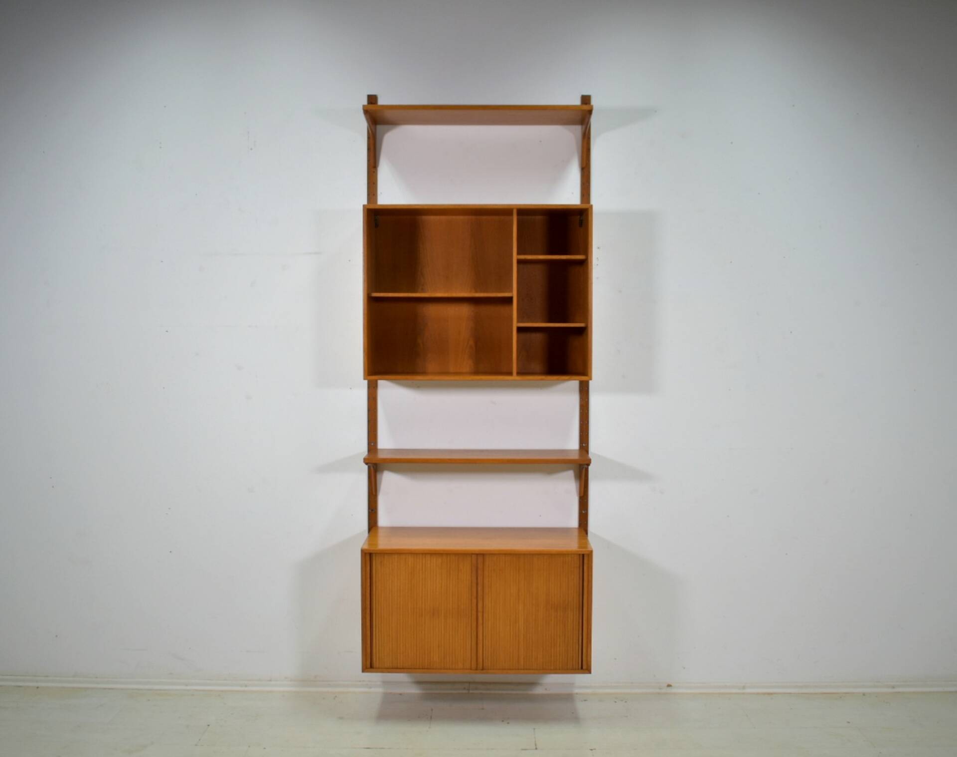Teak modular shelving unit by HG Furniture 1960s Danish Vintage