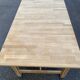 Table à manger scandinave rénovée en chêne 145-200cm
