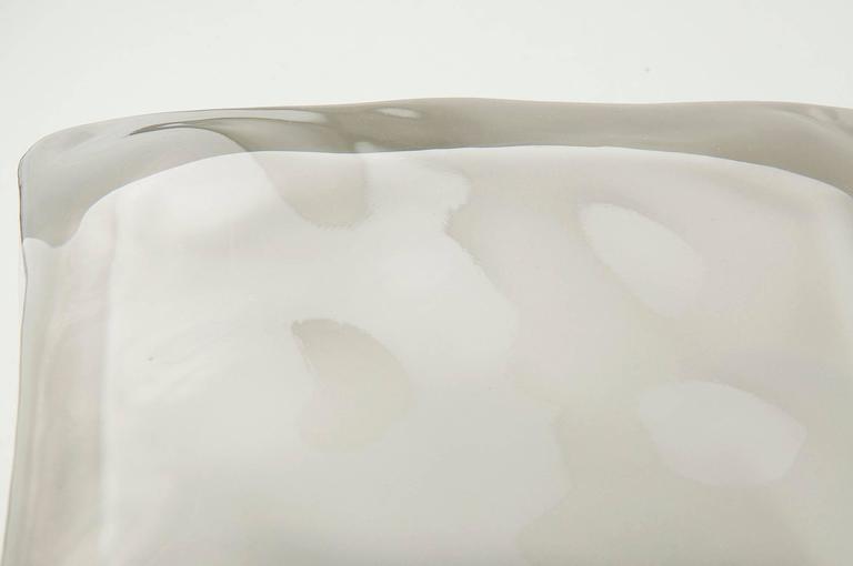 Pair of Scandinavian glass table lamps