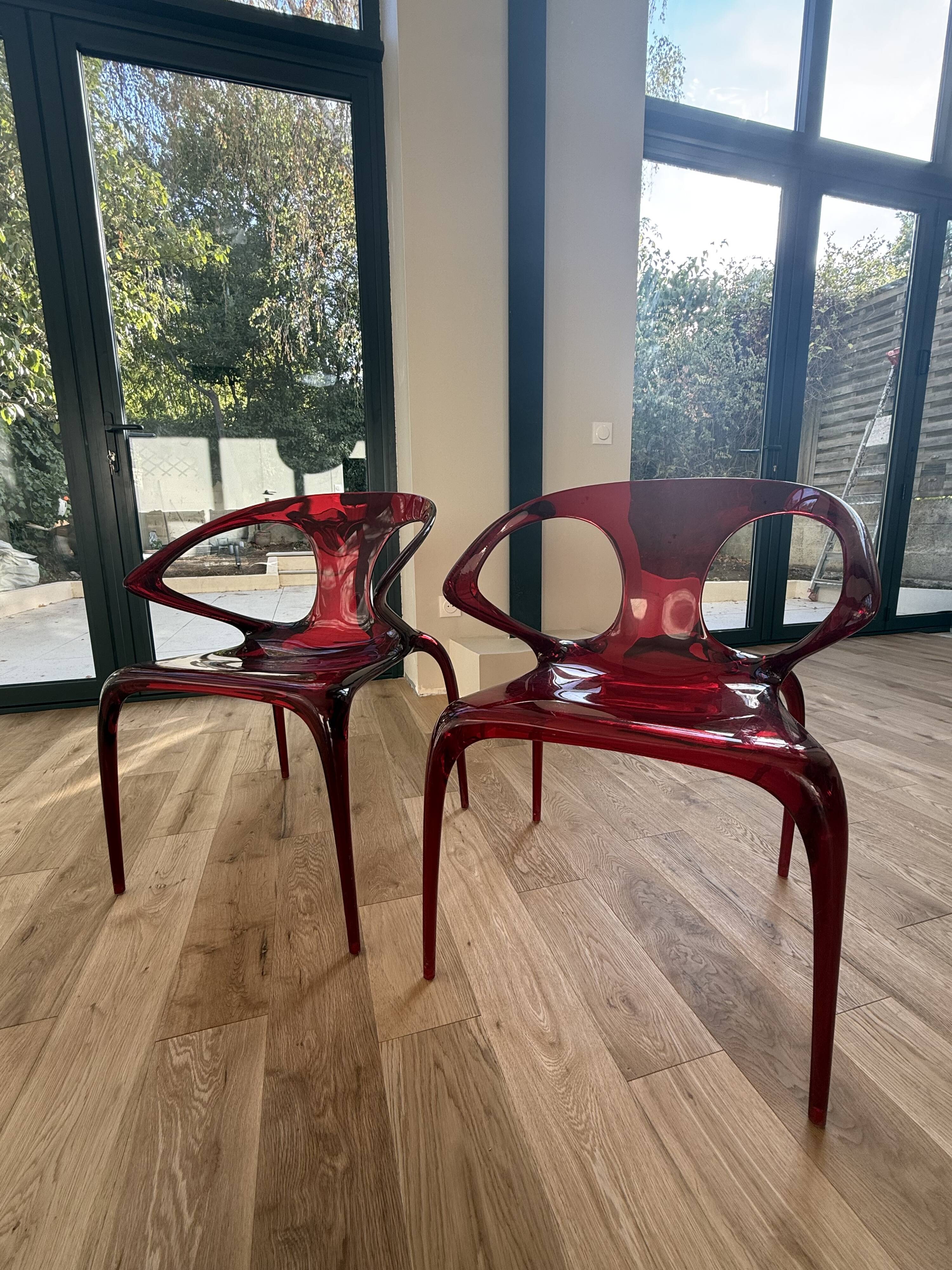 Chaise Ava Rouge - Roche Bobois