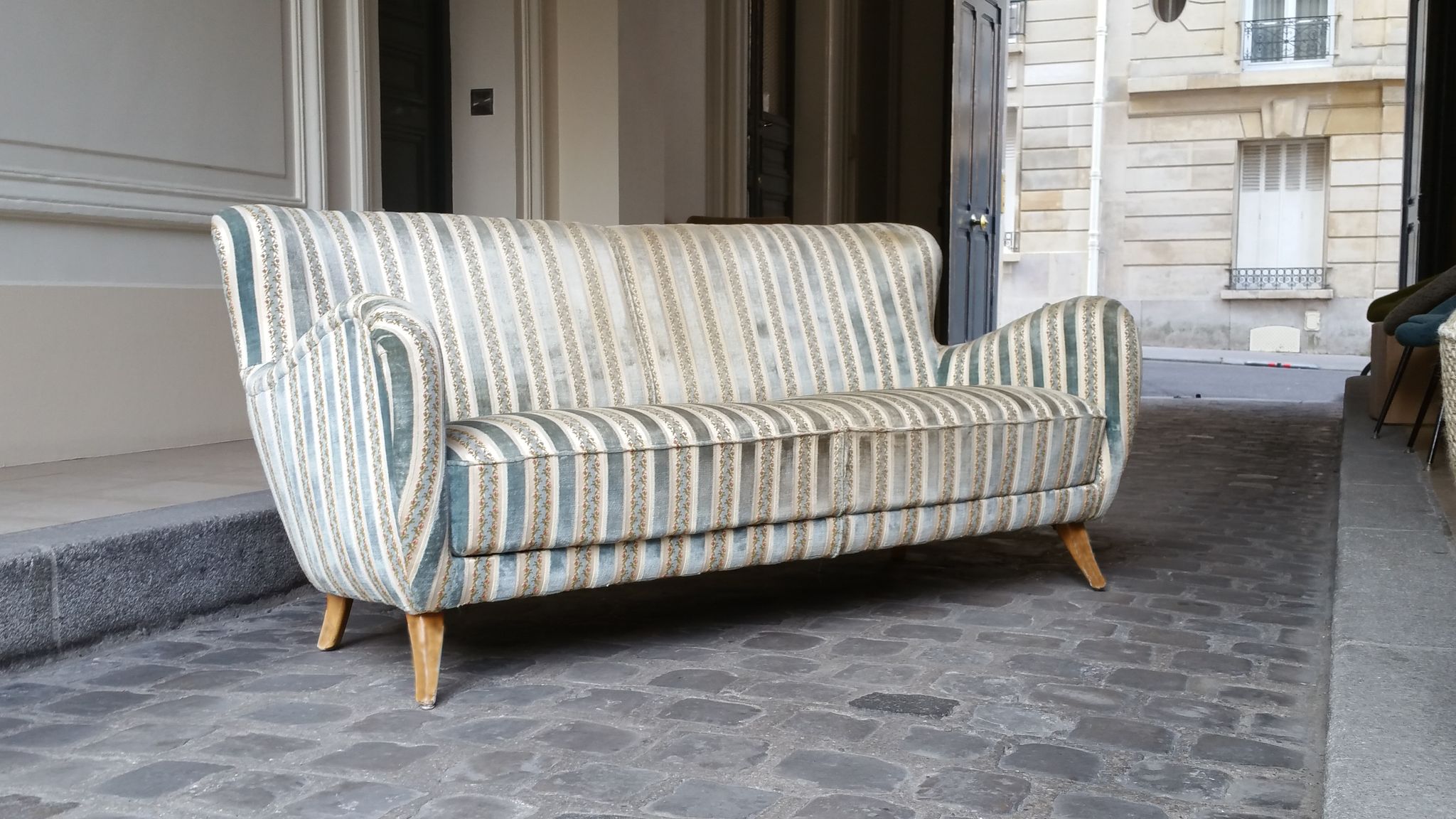 50s 60s Organic sculptural sofa couch