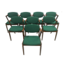 Set of eight restored dining chairs in teak Kai Kristiansen
