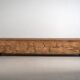 Antique long trunk painted with floral motifs (Year 1876) #1