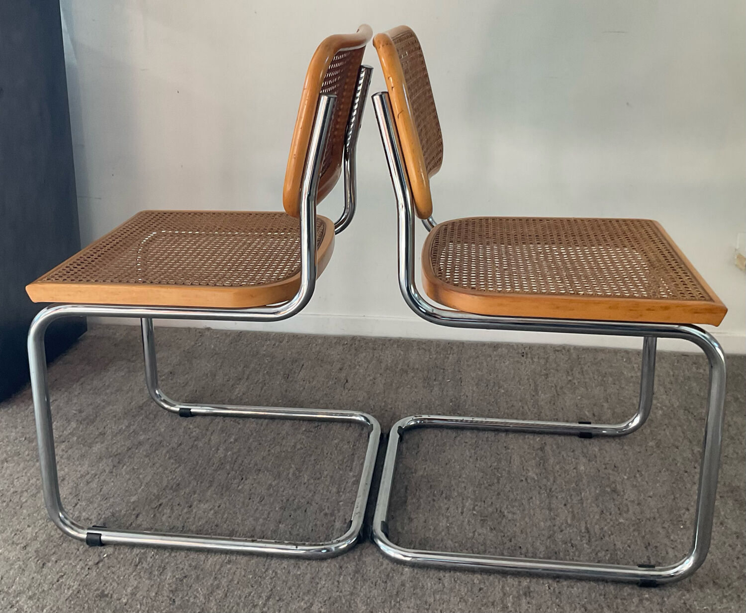 Pair of chairs Marcel Breuer Cesca B32