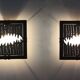 Pair of Ravi Sing for Lightworks Brutalist Wall Sconces, 1980s