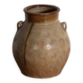 Ancient Chinese glazed stoneware vase – China, circa 1900