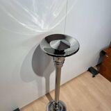 Art Deco Standing Ashtray in Polished and Chromed Metal, Switzerland, 1930