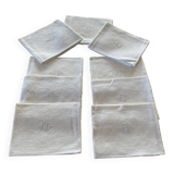 9 RC monogram napkins
