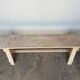 Old solid wood bench Epoque 1940/50