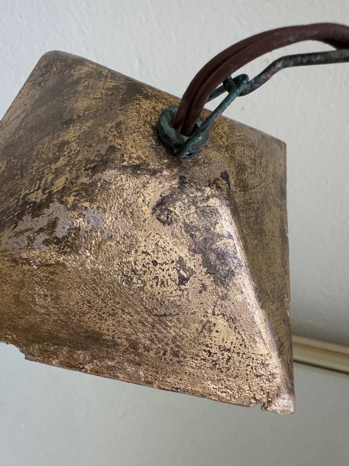 Hakuli bronze lamp from Israel, 1950s