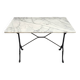 Table bistrot fonte et marbre