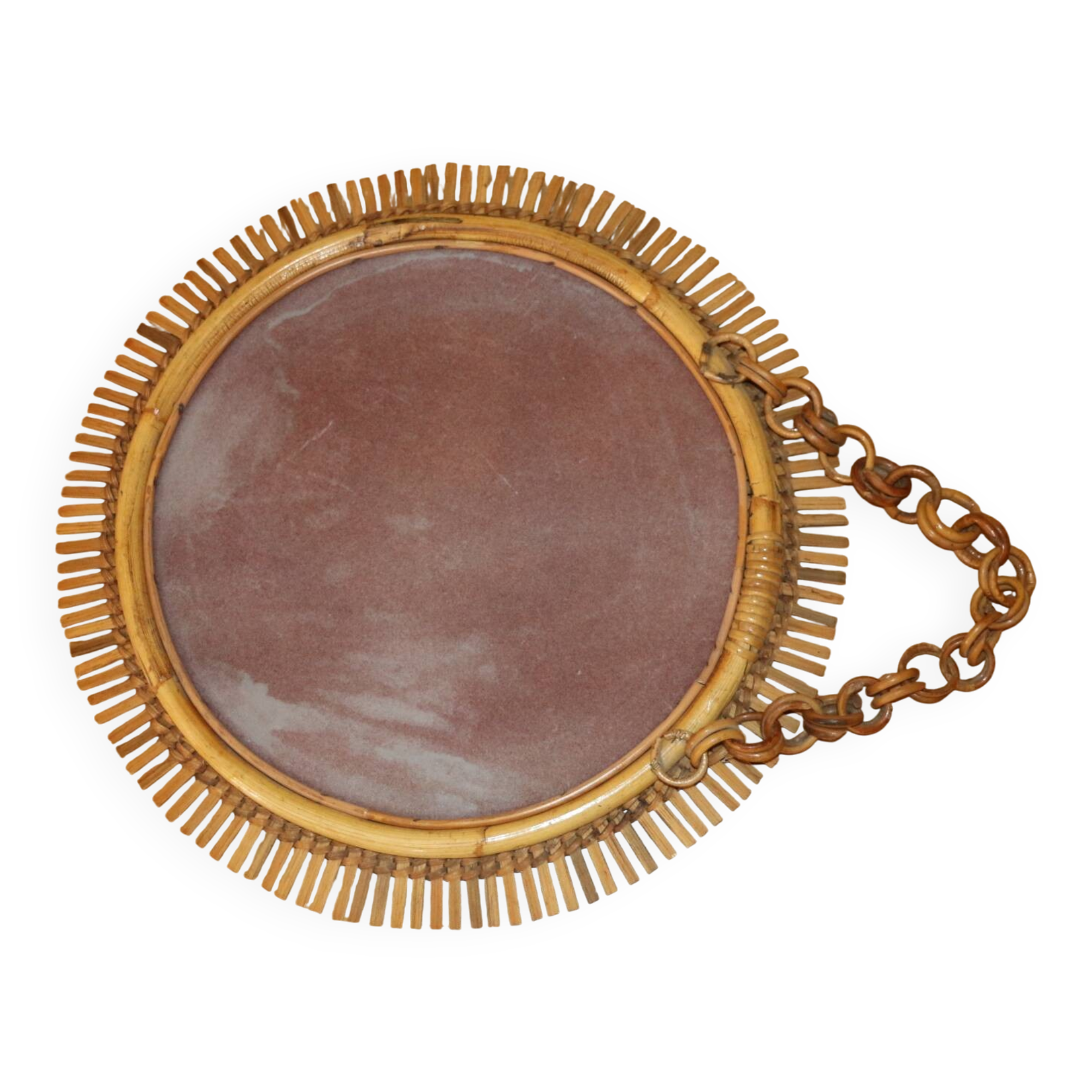 Rattan sun mirror 530mm