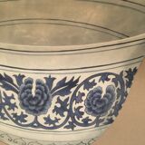 Poterie Ming bleu et blanc, peint à la main