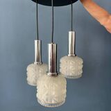 Vintage Frosted Glass Cascade Pendant Light