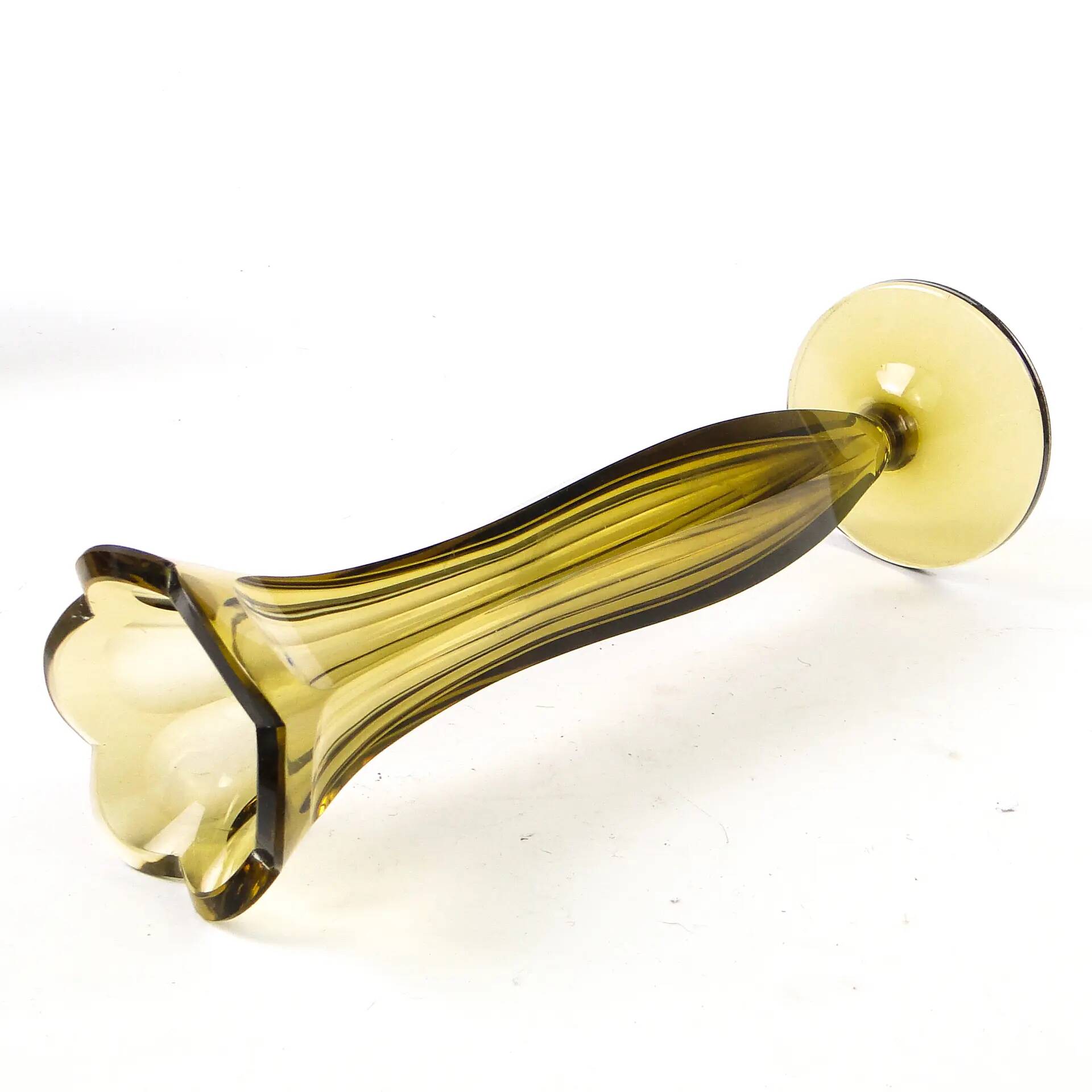 Art deco vase, crystal, Józefina Glassworks, Poland, 1930s