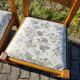 Lot de 6 chaises en bois Tissu floral