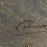 Table "Floral composition" HST signed Henri Chanut XIX ° century