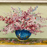 Painting bouquet of flowers signed Anne Max