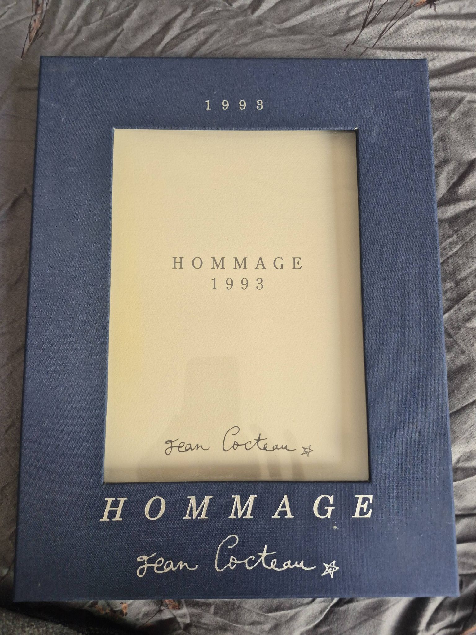 Tribute box 1993 Jean Cocteau containing 4 lithographs number 405/500