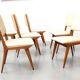 6 wooden chairs in the Italian design of the 19th century, Carlo de Carli