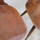 Series of 3 bistro chairs baumann model Fourmi 1950 vintage