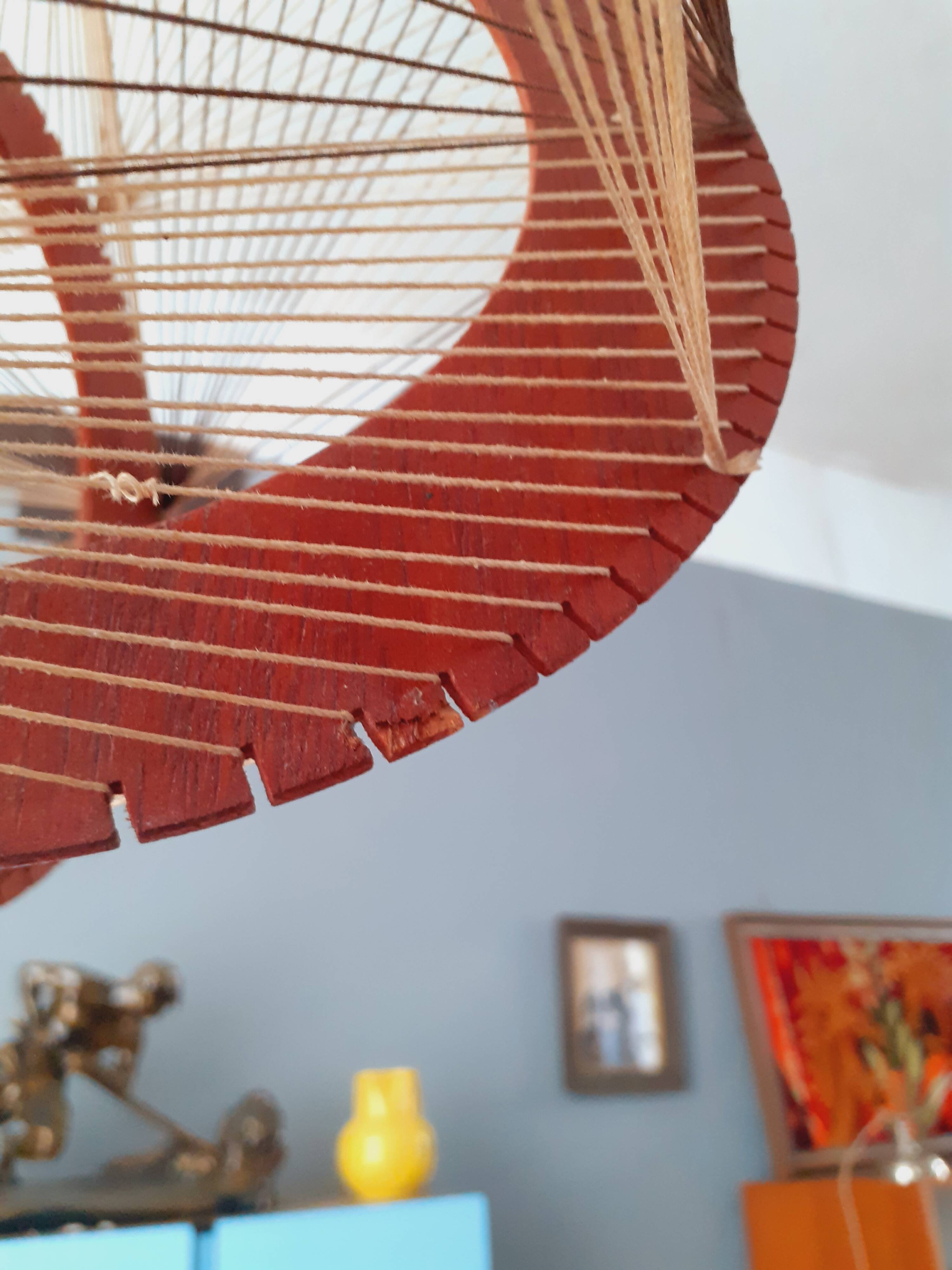 Vintage ceiling light from the 70s, Scandinavian style