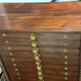 Antique mahogany architect's furniture from the end of the 19th century