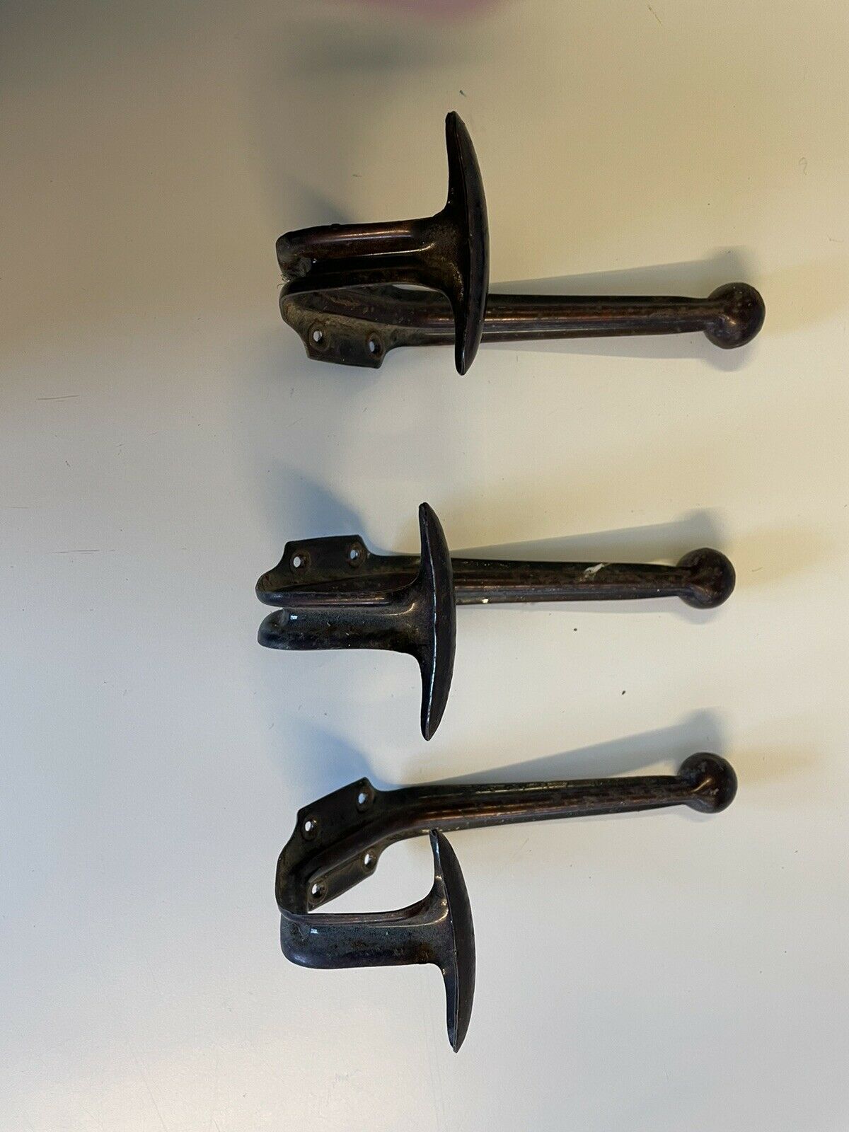 Lot de 3 patères vintage