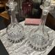 Paire de carafe en cristal