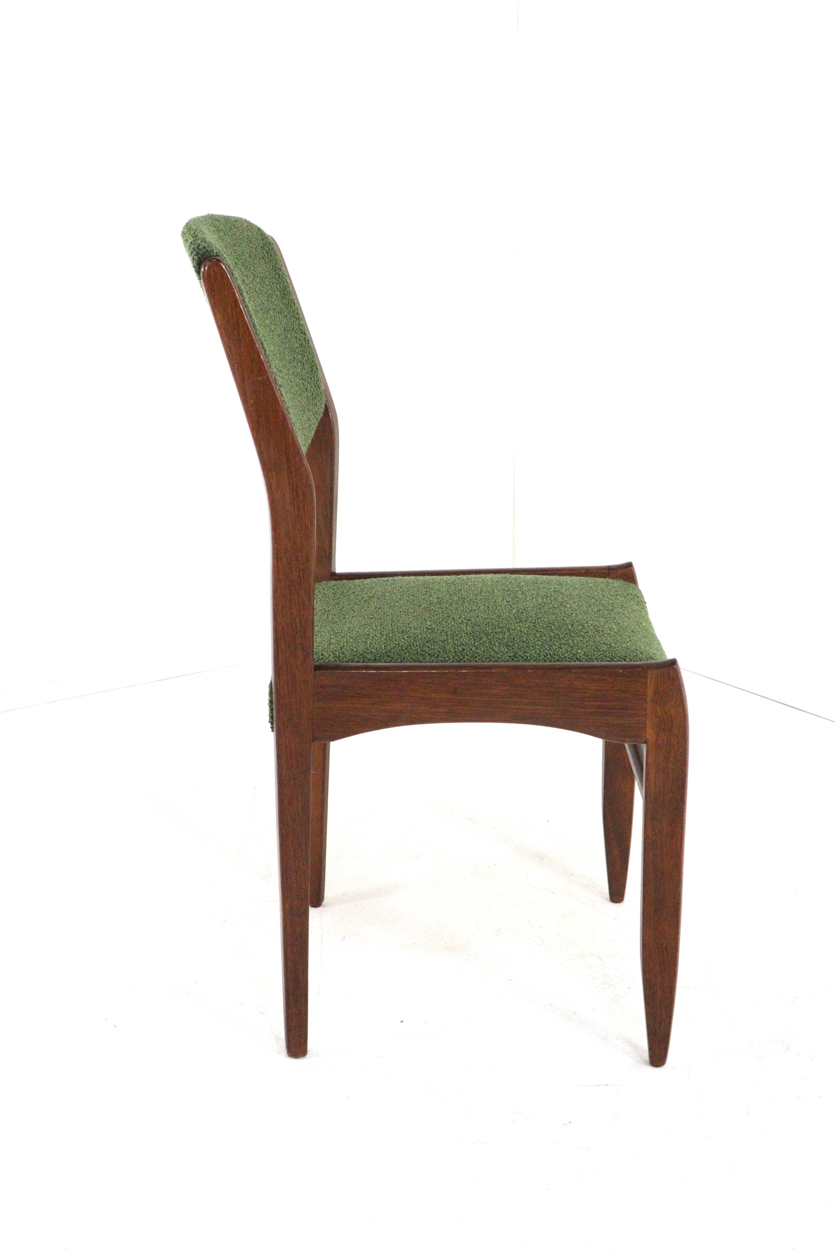 vintage teak Dining chair 'Raamdonksveer' new upholstery