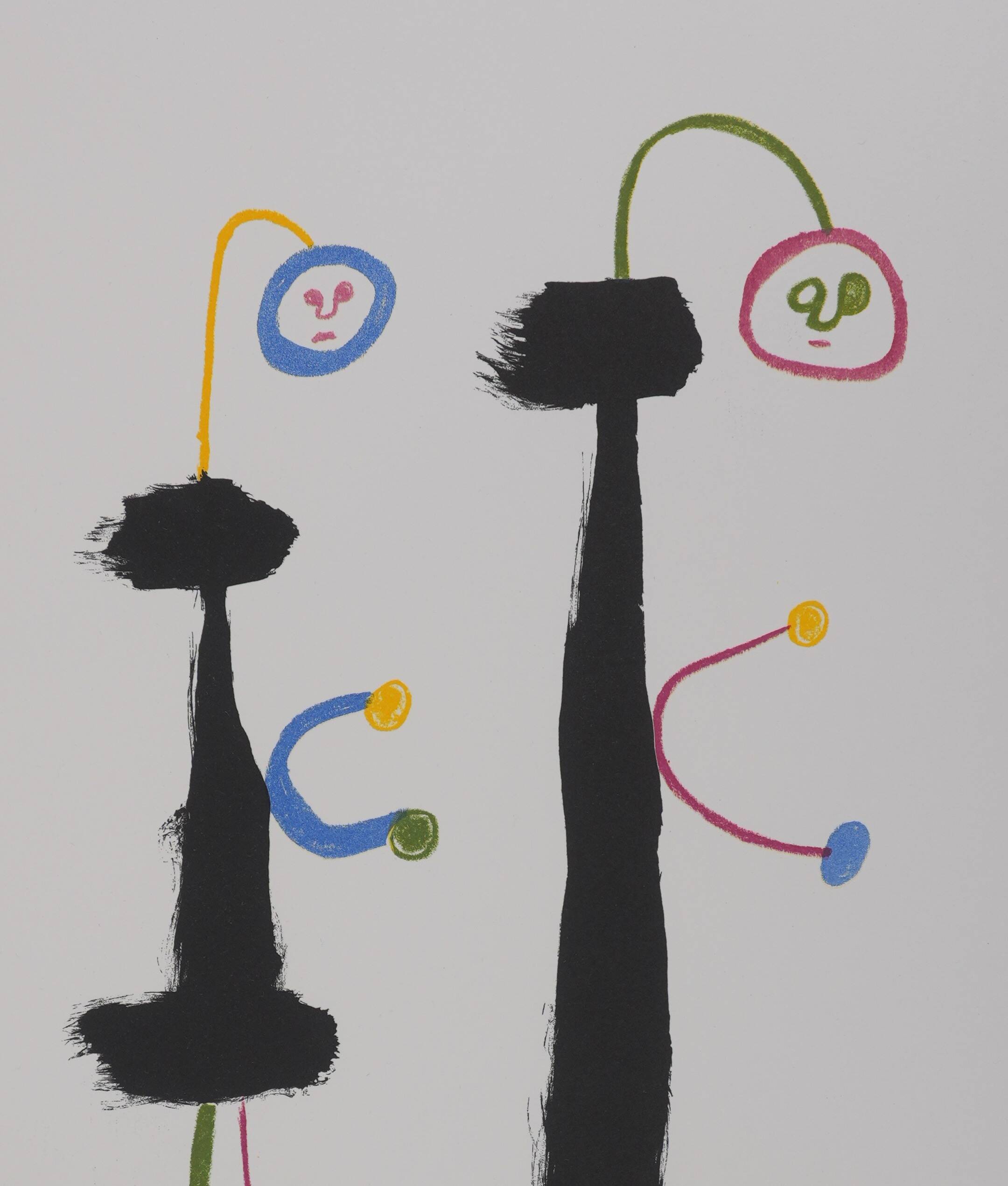 Joan Miró: Surrealist Lovers, signed lithograph
