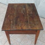 Rustic table in solid oak