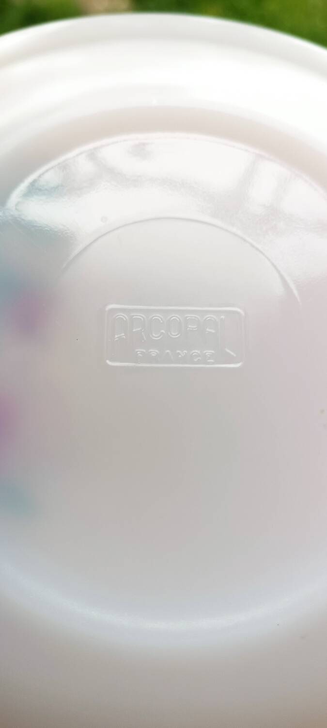 Arcopal service rose from France red