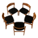 1950s dining chairs by Erik Buch for O.D. Møbler (set of 5)