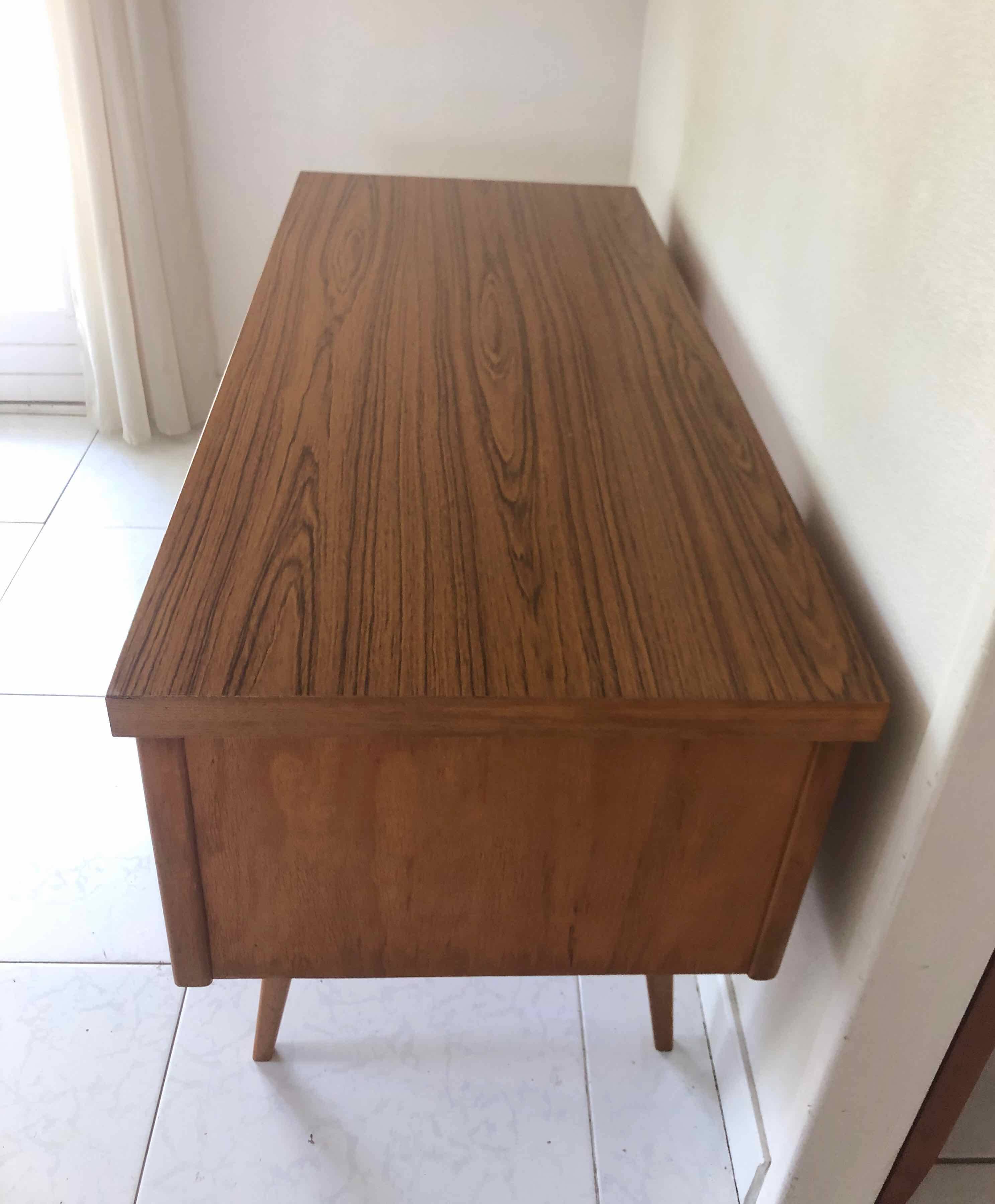1960s designer desk, compass legs