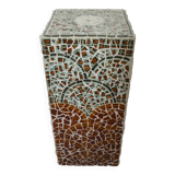 Colonne stèle en mosaïque années 70