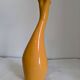 Yellow ceramic vase