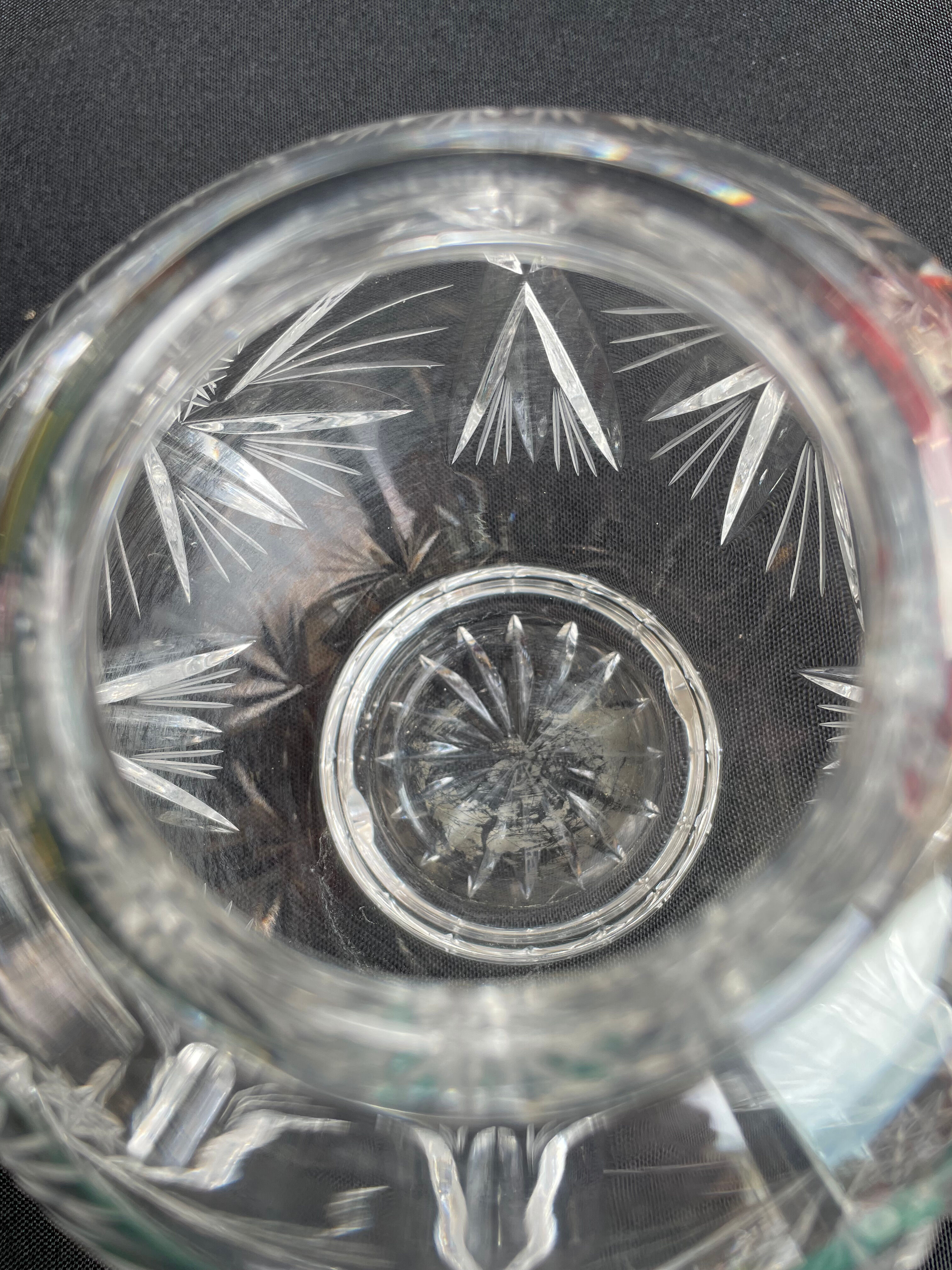 Ball Vase (1) - Cut Crystal